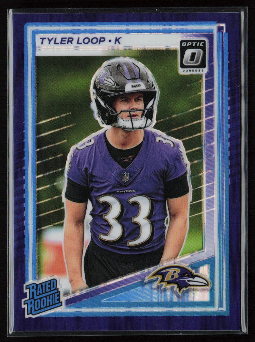 2025 Donruss Optic #227 Tyler Loop Purple Shock