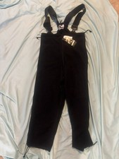 New USGI Military Polartec Black Fleece Cold Weather Overall's Small-S/R
