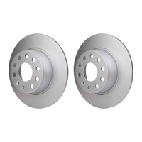 2 Bremsscheiben Voll Ø 65 Mm 10 Mm Hella Passend FüR U.A. Skoda Octavia