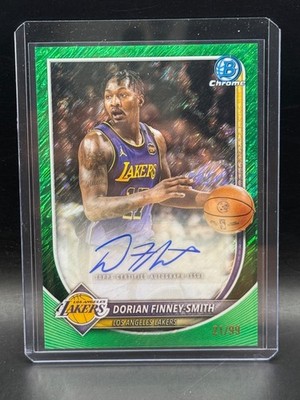 2025-26 Bowman Chrome Dorian Finney-Smith Green Shimmer Autograph #d /99 Lakers