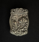 Rare Vesta Case Match Safe Woman Smoking James Blake Repousse Silveroin