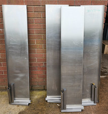STAINLESS STEEL WALL SHELVES HEAVY DUTY 140X30CM 2 BRACKETS 4 AVAILABLE £60+VAT