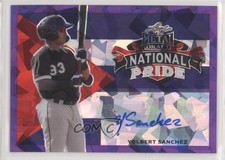 2020 Leaf Metal Draft Purple Crystals 2/10 Yolbert Sanchez #NP-YS1 Auto fm0