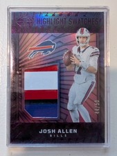 2024 Panini Illusions - Highlight Swatches Josh Allen #HS-JAN Purple /50 (MEM)