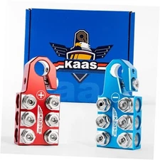 Kaas Battery Terminal Connectors, Colored Anode Top Post Battery Terminal, 