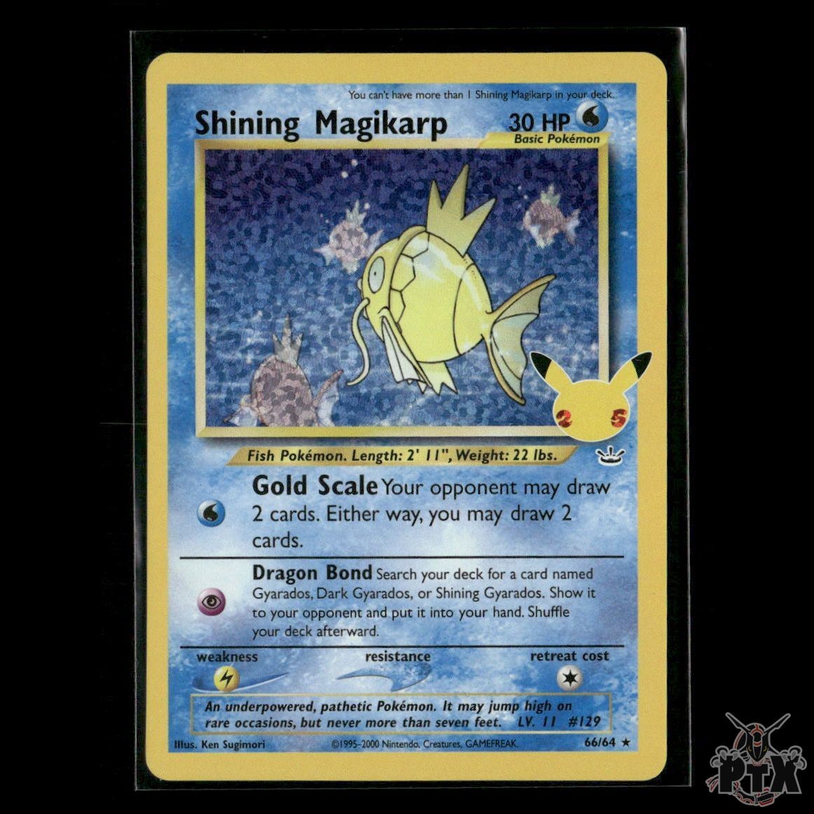 Shining Magikarp 66/64 Celebrations: Classic Collection NM Pokemon