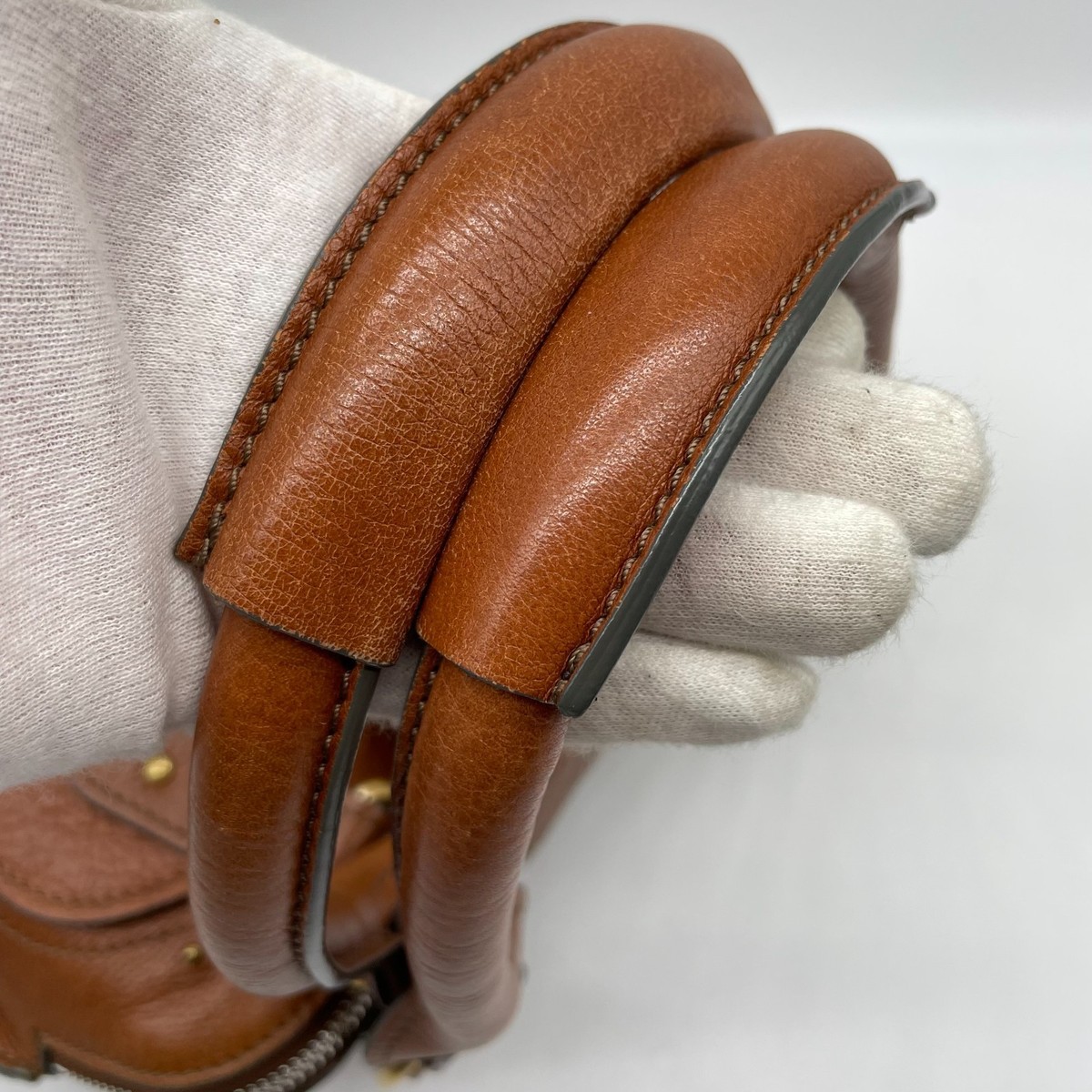 Chloe Paddington Handbag Brown Leather 02-08-53 Y2K Tote bag