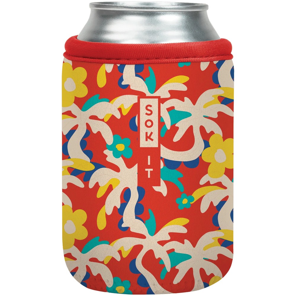 Tropical 12oz Sok-It Can Cooler - Insulating Neoprene Material Leakproof Drink 3690₽
