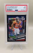 2023 Donruss Optic Javonte Williams Black 1/1 PSA 9 Mint #54 Broncos One of One