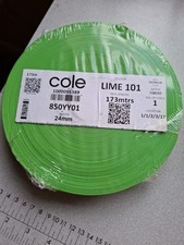 Cole Fabrics 173M Of 25mm Acetate Satin Ribbon Lime