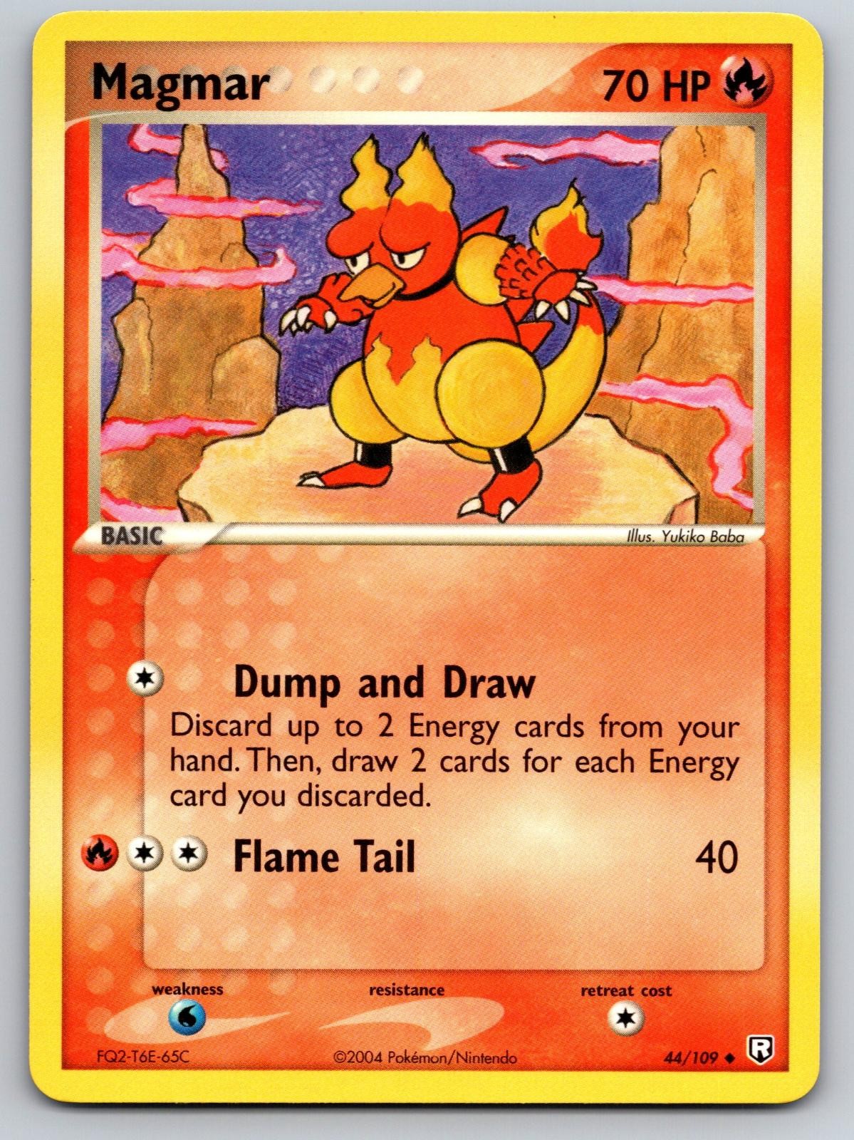 Magmar 44/109 Uncommon Team Rocket Returns Pokemon Near Mint