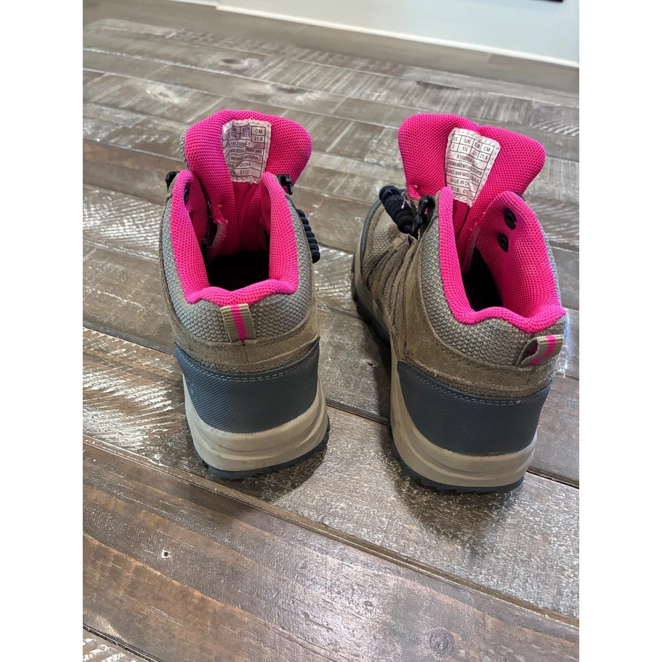 Bearpaw Kids Hiking Boots Waterproof Pink Accents Size 2 - Image 3 of 4