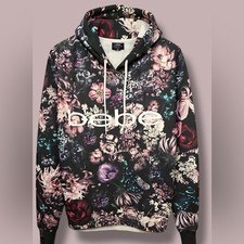 Women's Bebe Sport Floral Comfortable Casual Pullover Hoodie Size M