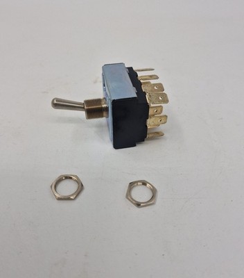 Feme 4PDT Kippschalter (12 6,3 mm Lötklemmen) S4F-D (3er Pack)