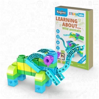 Engino Wildtiere MINT Labs Junior Kinder Vorschule Gebäude Bauset