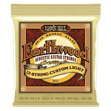 Ernie Ball 2013 Earthwood Bronze 12-String Custom Light Acoustic Guitar Strings