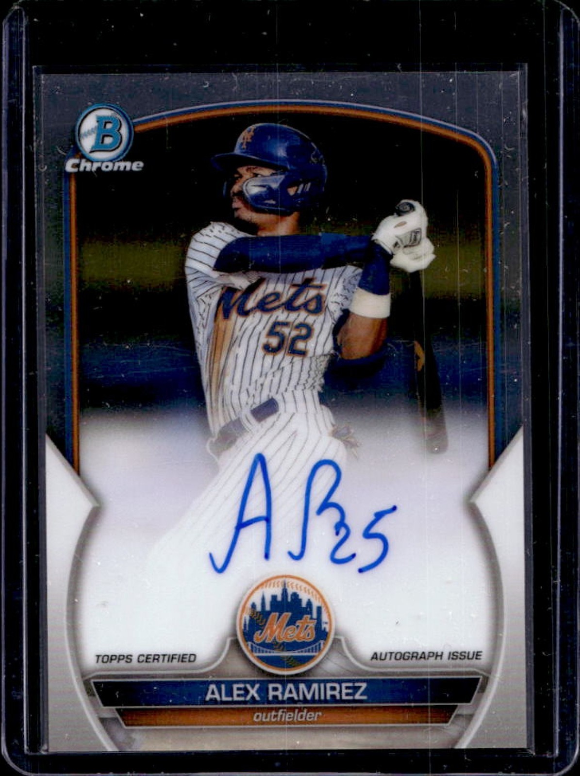 2023 Bowman Alex Ramirez Chrome Prospect Auto #CPA-AR Mets