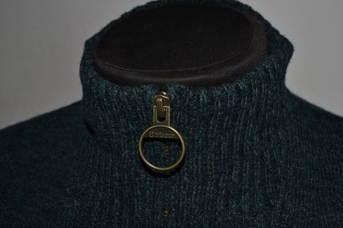 Maglione Barbour 1/4 zip lana taglia M - Foto 3 di 9