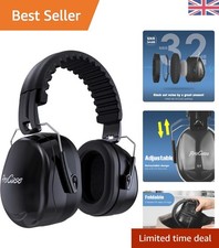 Soft Padded Adult Ear Protectors - 32 dB Noise Reduction for Safety & Comfort