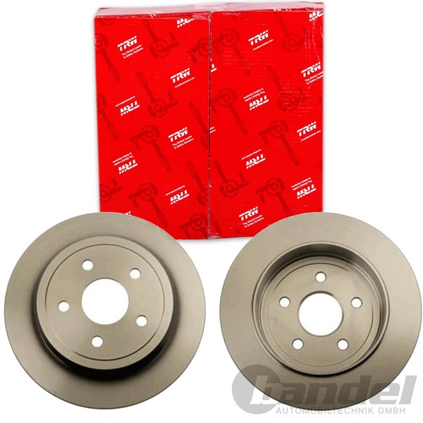 2X Trw Bremsscheiben 320Mm Voll Hinten Passend FÜR Jeep Commander Grand |-image