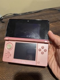 Japanese Nintendo 3DS System Pink Working Us Seller W/Charger Region Free A93