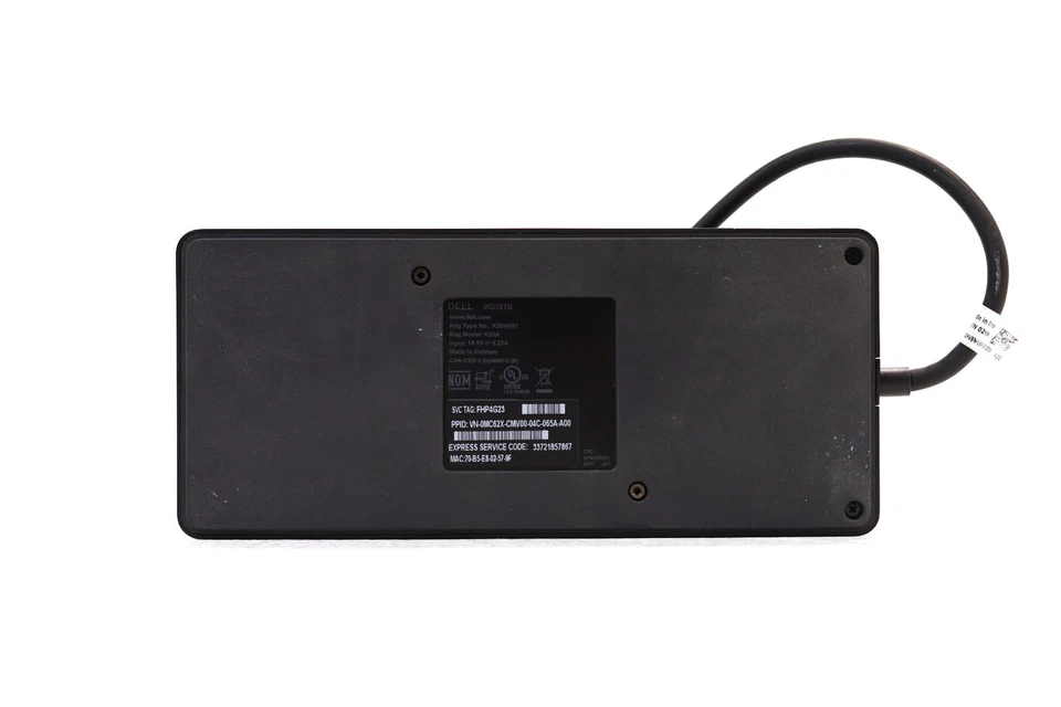 Dell WD19TB K20A Thunderbolt 3 USB Type-C Docking Station Dell P/N:02HV8N Tested - Image 4 of 4