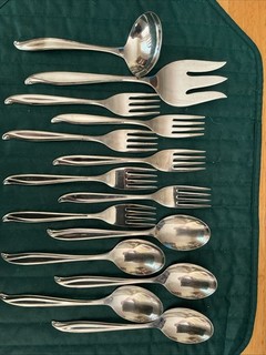 14 pc International Tradewinds Jamaica Stainless flatware gravy soup salad forks