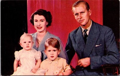 Royal Family, including Her Majesty Queen Elizabeth The Second, Canada Postcard