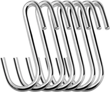 30 Pack 2.4 inches Heavy Duty S Hooks for Hanging, Pan Pot Holder Wire Shelves R