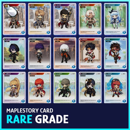 MapleStory COLLECTION CARD – RARE , Select Character