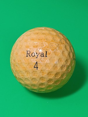 1970's Uniroyal # 4 The 1st & original Hex Dimpled golf ball! USA