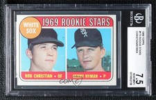 1969 Topps 1969 Rookie Stars Bob Christian Gerry Nyman #173 BGS 7.5 0q3