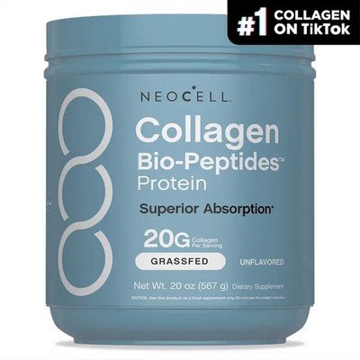 NeoCell Collagen Peptides Powder 20oz   Grass-Fed with 18 Amino Acids