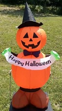 Gemmy Airblown Inflatable Jack-O-Lantern Stac...