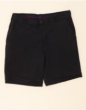 IZOD Mens Chino Shorts W32 Medium Navy Blue Cotton DM44