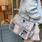 Cute Ita Bag Girl Transparent Pocket Large Capacity Crossbody Bag Display Bag