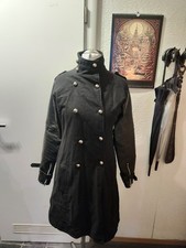 Vixxsin Leder Wolle Mantel Gothic Wicca Vintage Industrial Military Trenchcoat J
