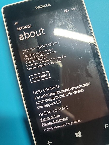 Nokia Lumia 521 AT&T blanco 5