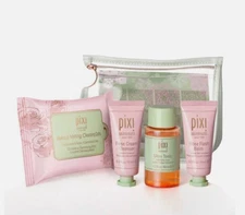 Pixi Rose Glow Routine Kit w/ Limited Edition Bag