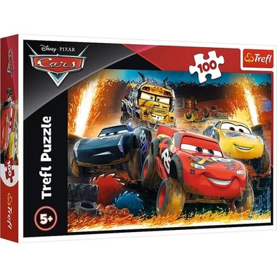 NEW Trefl Jigsaw Puzzle 100 Pieces 5+ Ages Disney Cars Extreme race