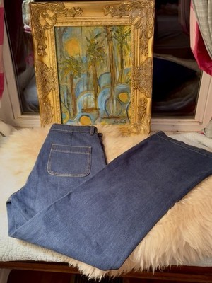 Paris Atelier & Other Stories Jeans Wide Leg High Rise Patch Pockets US size 29