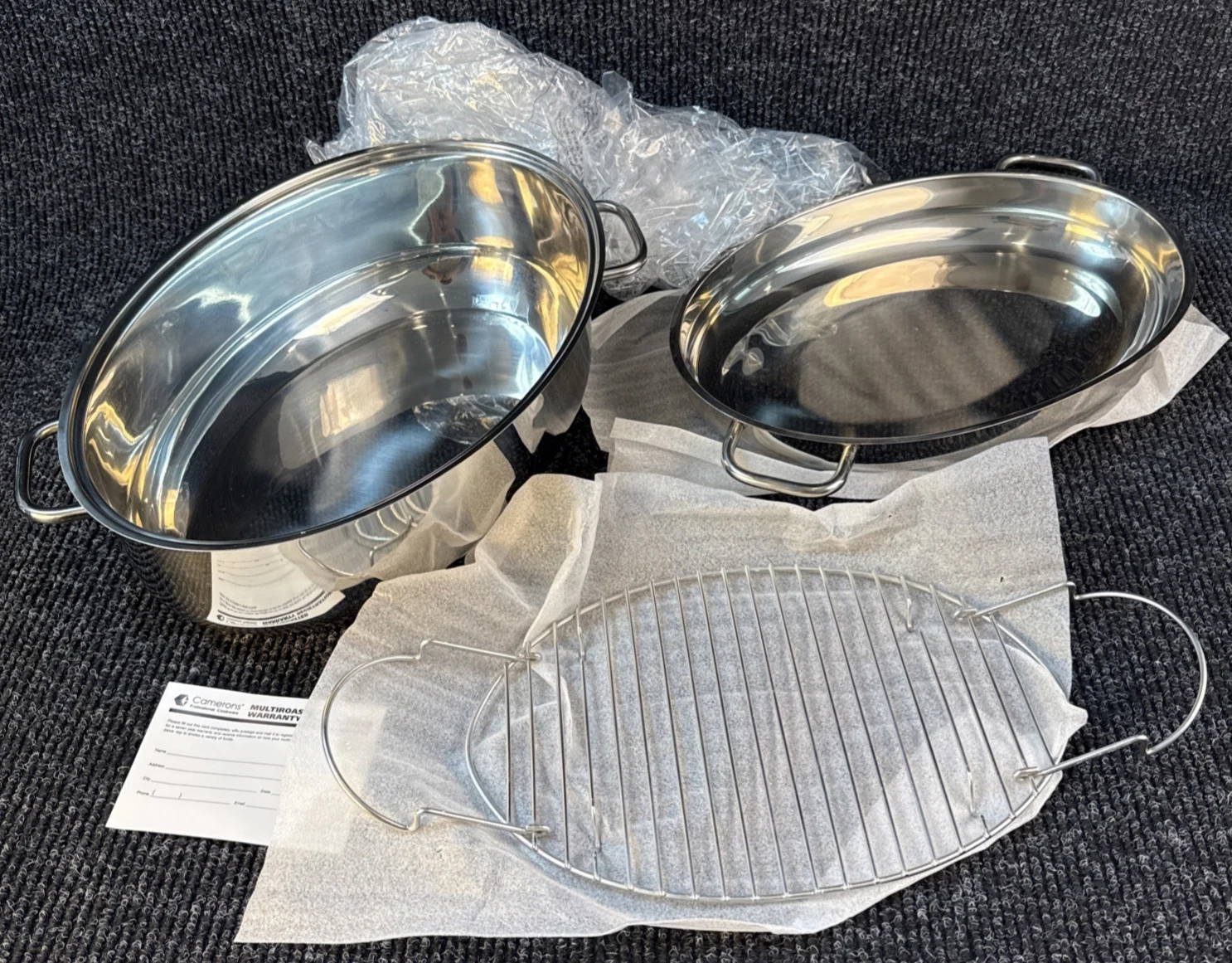 OVAL 18/10 Stainless Steel Heavy Duty Turkey Roast Oven Bake Pan 10 Qt +Rack/Lid
Opens in a new wind