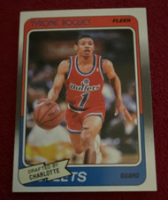 Fleer 1988-89 Muggsy Bogues Charlotte Hornets Washington Bullets Rookie Card #13. rookie card picture