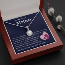 To My Beautiful Mom Necklace Mom Birthday Gift Mother's Day Gift Necklace