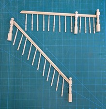 Puppenstube Schlichtholz Handlauf Geländer S...