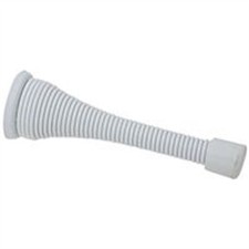 Heavy Duty Spring Door Stops 3 Inch White 2 Pack