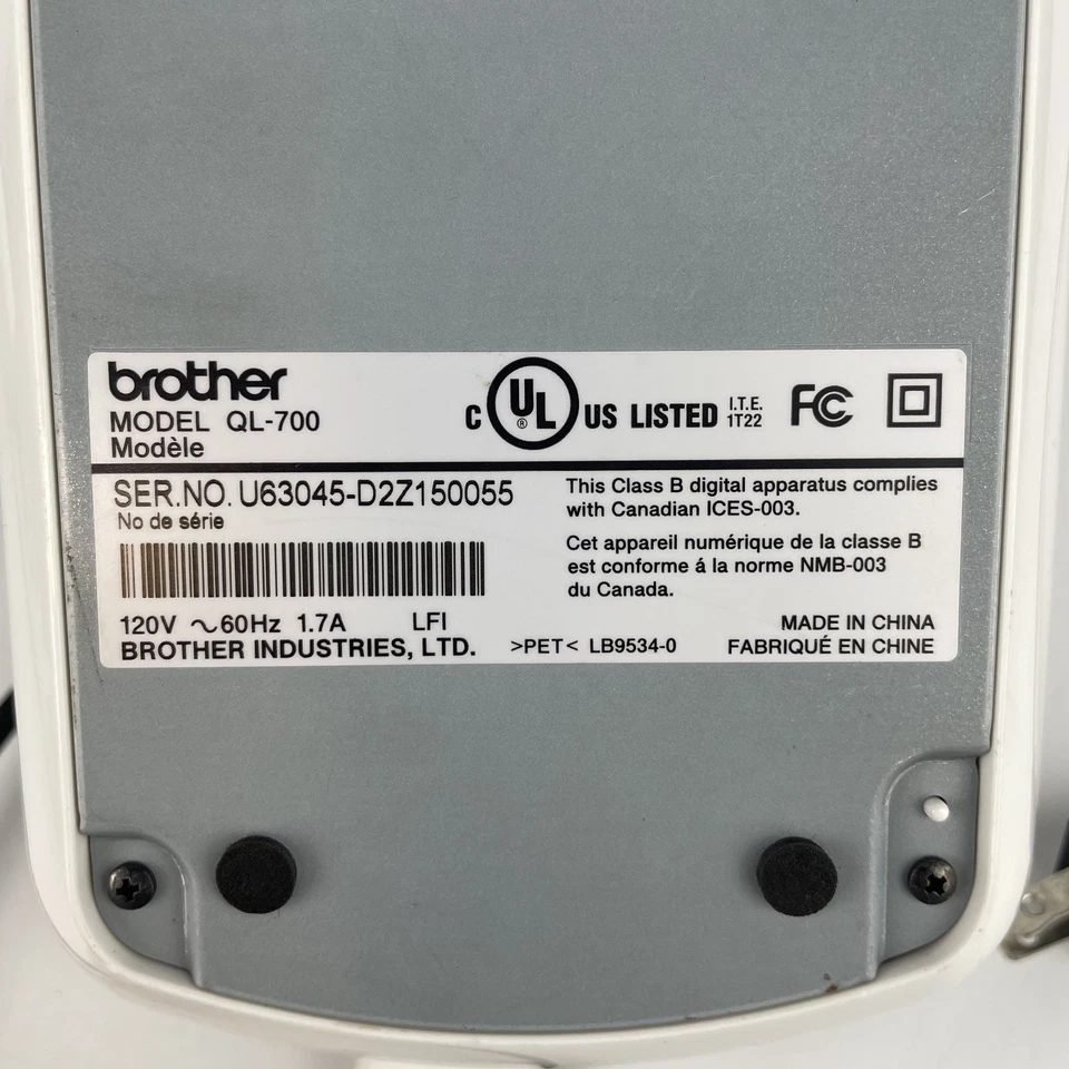 Brother QL-700 Label Thermal Printer – Tested & Working - Image 3 of 4