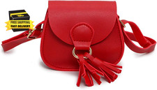 Kids Girls Toddler Mini Shoulder Purse Crossbody Bag with Tassel                