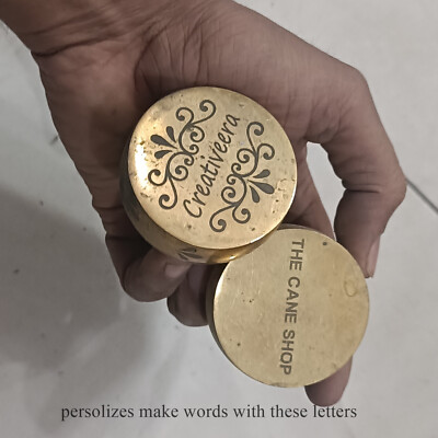 Solid Brass Antique Engraved Golden Finished Personalized Handmade Designer Gift