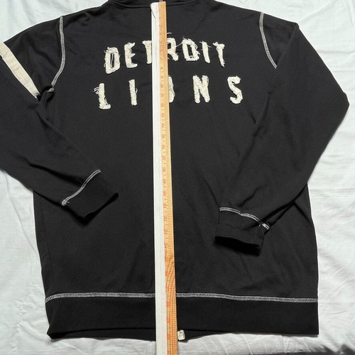 Detroit Lions Jacket Mens Large Tall Full Zip Hoodie Embroidered Logo Football - Picture 9 of 11